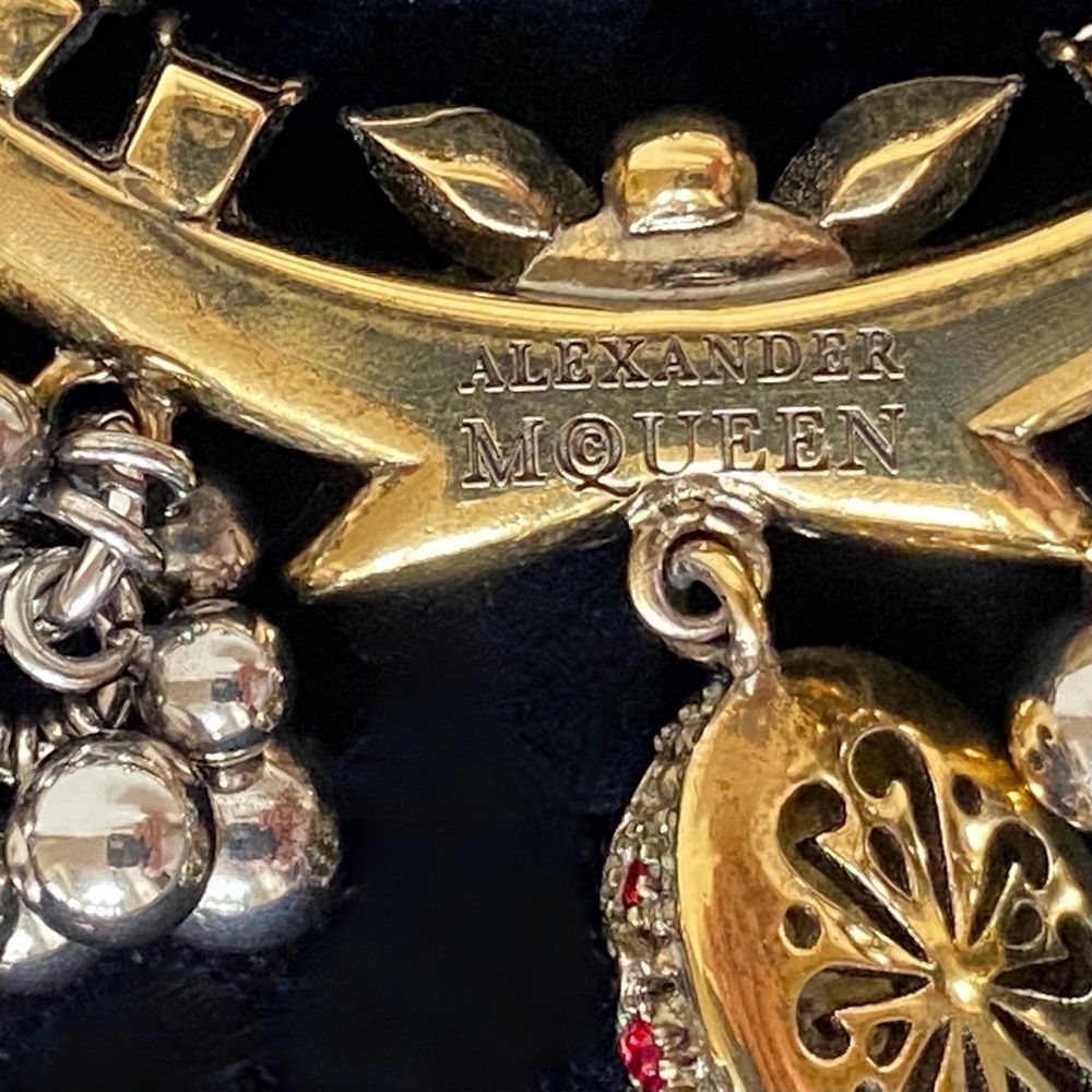 Alexander McQueen Gold Plated Swarovski Runway Earrings - Picture 14 of 15